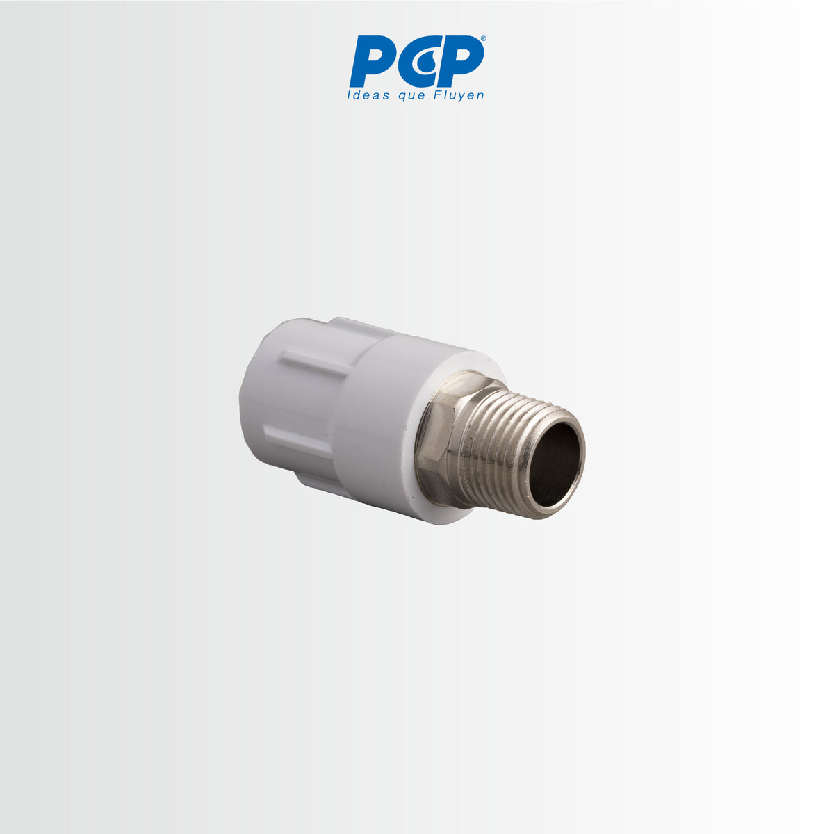 Union adaptador macho con inserto metálico de 1/2" DZR