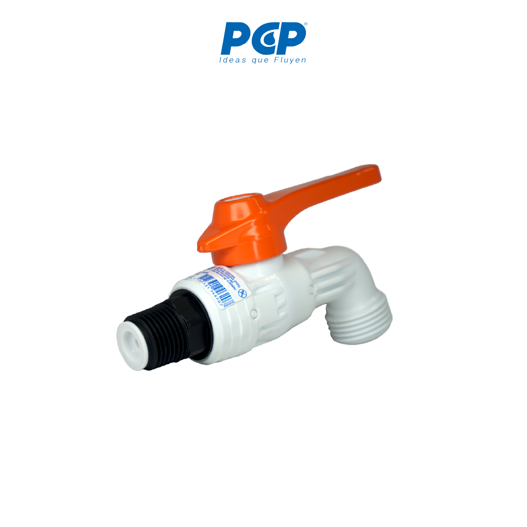 Llave de chorro PVC 1/2" liviana