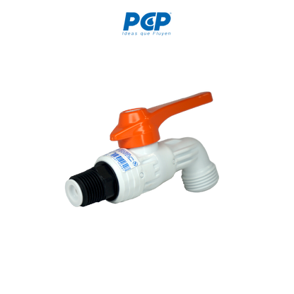 Llave de chorro PVC 1/2" liviana