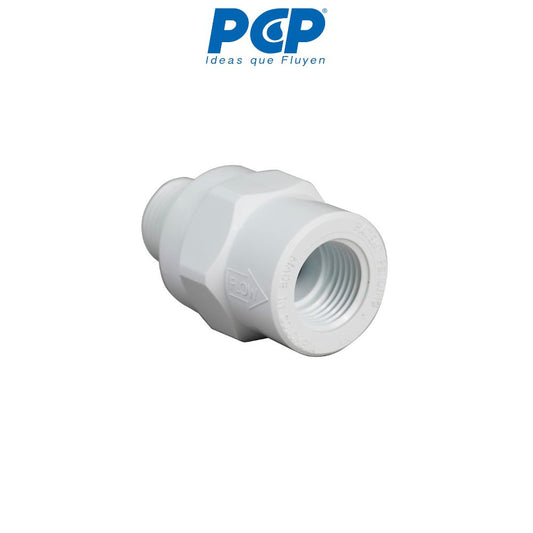 Check anti-retorno liviano en PVC de 1"