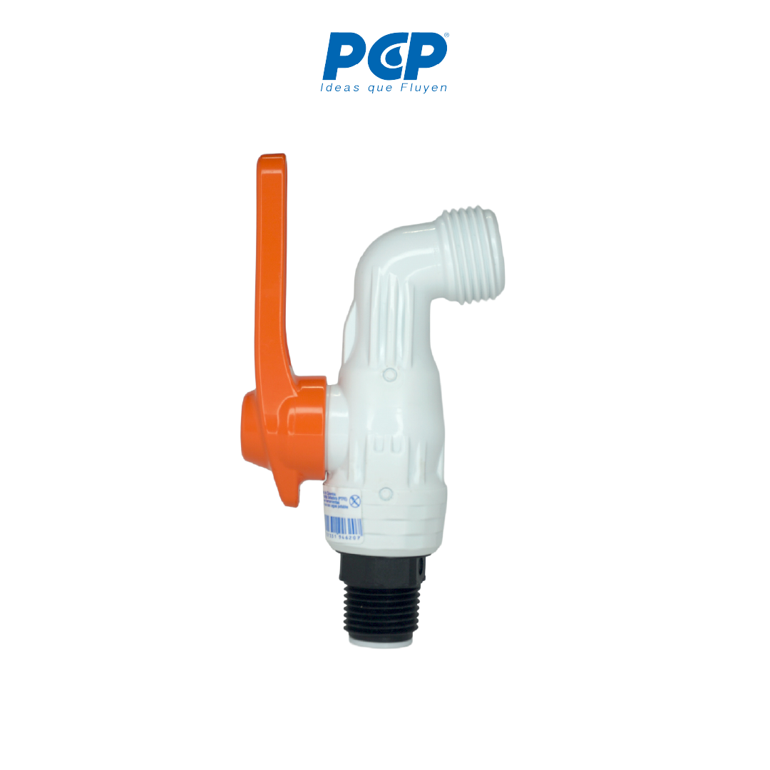 Llave de chorro PVC 1/2" liviana