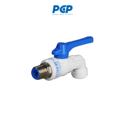 Llave de chorro PVC 1/2" macho pesada
